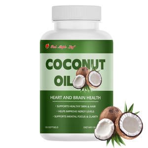 Gélules d'huile de coco - Complément tonifiant nutritif, huile de coco vierge pressée à froid, favorise la vitalité et le bien-être - Product Image 2