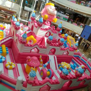 Équipement de jeu intérieur personnalisé pour enfants, grande aire de jeux intérieure avec toboggans amusants et château gonflable - Product Image 2