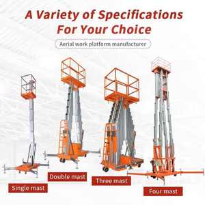 Электрический гидравлический подъемник Tuotu <span class=keywords><strong>PL</strong></span>-58 с вертикальной мачтой, рабочая платформа 0.6x0.6м для мотоциклов и высотных работ, производство Шаньдун, высокое качество - Product Image 1