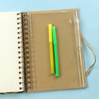 Adapté pour agenda journal intime, papier Kraft, couverture rigide, Notebook à spirale personnalisé, avec bandes élastiques et colorée, meilleure qualité