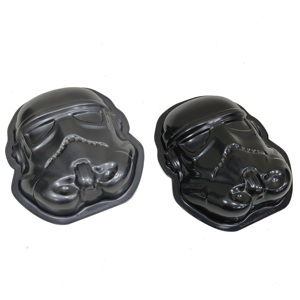 Molde para Pastel QS005 con Forma <span class=keywords><strong>de</strong></span> Guerrero <span class=keywords><strong>de</strong></span> <span class=keywords><strong>Star</strong></span> <span class=keywords><strong>Wars</strong></span>, Antiadherente, <span class=keywords><strong>de</strong></span> Acero al Carbono, Molde 3D con Forma <span class=keywords><strong>de</strong></span> Casco para Hornear Pasteles, Herramienta para Hornear DIY - Product Image 4