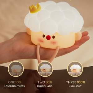 Charmant <span class=keywords><strong>petit</strong></span> <span class=keywords><strong>Prince</strong></span> Silicone <span class=keywords><strong>veilleuse</strong></span> cadeau créatif lampe table de chevet éclairage de pépinière pour chambre décor à la maison - Product Image 3