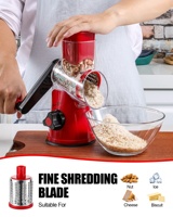 Keuken Accessoires Metalen Drum Rasp Handleiding Voedsel Groente Snijmachine Roterende Pinda Amandel Ijs Toppers Aardappel Kaas Rasp