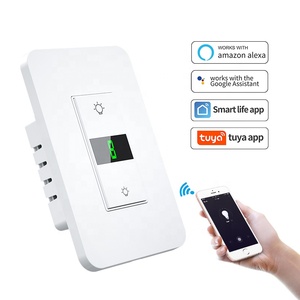 Interrupteur variateur d'intensité lumineuse numérique ETL à 3 voies, variateur intelligent Tuya, interrupteur intelligent compatible avec <span class=keywords><strong>Siri</strong></span>, Alexa et Google <span class=keywords><strong>Home</strong></span> - Product Image 1