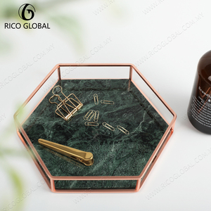 2025 Solutions de stockage à domicile plateaux rectangulaires décoratifs en marbre plateau de service minimaliste en pierre naturelle pour les mariages fruits - Product Image 6