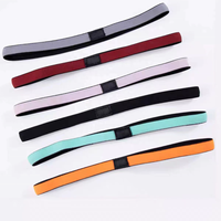 Bandeaux de sport élastiques personnalisés, légers, antidérapants, 100 % polyester, pour le basketball, la course, le yoga et la gym, pour femmes et hommes, bandeau absorbant la transpiration