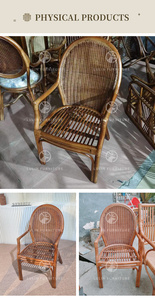 Chaises <span class=keywords><strong>de</strong></span> salle à manger en rotin faites à la main en <span class=keywords><strong>France</strong></span>, personnalisables, chaise longue en rotin pour <span class=keywords><strong>hôtel</strong></span>, cuisine, ferme, <span class=keywords><strong>restaurant</strong></span> semi-extérieur - Product Image 6