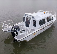 Bateau de patrouille en aluminium de 10 m avec cabine complète, bateau de travail en aluminium pour usage officiel, soudé à l'argon, OEM ODM