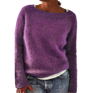 <span class=keywords><strong>Prix</strong></span> pas cher nouvel hiver femmes Flash Back petite fourche fendue tricot femmes <span class=keywords><strong>pull</strong></span> 2023 - Product Image 3