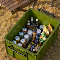 Boîte de rangement portable multifonctionnelle robuste en PP moulé par injection, grande capacité, épaisse, étanche et durable pour jouets et vêtements à domicile