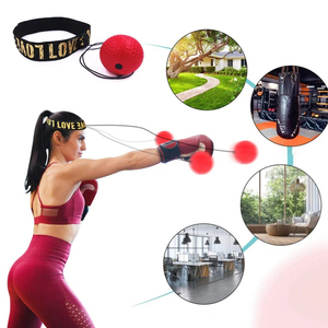 Pelota de velocidad de boxeo Muay Thai al por mayor con banda para la cabeza para entrenamiento de tiempo de reacción en combate - Product Image 6