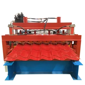 Tipe Baru Double Layer Roof Step Tile Rolling Machine Cold Roll Forming Machine
