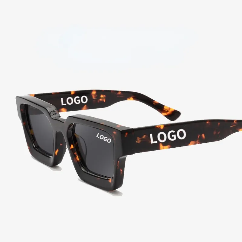 Luxury High Quality Men Women shades UV400 eyeglasses thick widen temple Acetate vintage sun glasses Polarized Sunglasses 2022