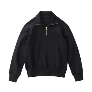 Sudadera Oversize con Cremallera de un Cuarto Estilo Urbano, Mezcla de Algodón, Sudadera con Cremallera de un Cuarto, Proveedor de Ropa Personalizada para Hombre - Product Image 1