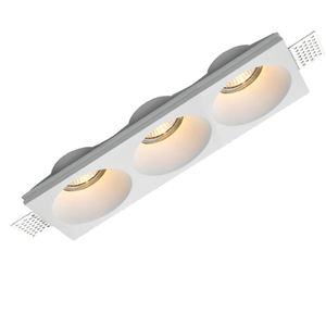 <span class=keywords><strong>3</strong></span> teste <span class=keywords><strong>3</strong></span> x7watt corpo in gesso con led 21w luce quadrata in gesso a led - Product Image 1