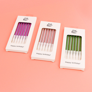 Decorazione all'ingrosso della torta del bambino di colore della fabbrica a spirale candele di compleanno paraffina cera per bambini decorazioni del partito - Product Image 3