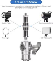 Statif Lampu Fotografi Baja Anti Karat 13ft/4m dengan Peredam Pegas untuk Lampu Flash, Video Lighting, dan Soft Box