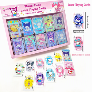 Cartes à Jouer Créatives et Mignonnes en Papier pour Élèves du Primaire, Boîte <span class=keywords><strong>de</strong></span> Rangement Compacte à Thème Dessin Animé - Cartes <span class=keywords><strong>de</strong></span> <span class=keywords><strong>Jeu</strong></span> Personnalisées - Product Image 2