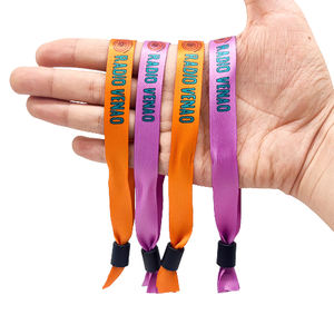Bracelet en Tissu Personnalisé Fournisseur de Fête 2022 Bracelet d'Entrée en Satin pour Festival <span class=keywords><strong>Concert</strong></span> Événementiel - Product Image 1
