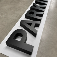 Letras Metálicas 3D Personalizadas en Relieve para Rótulos de Negocios, Letreros de Pared, Letras para Rótulos sin Iluminación