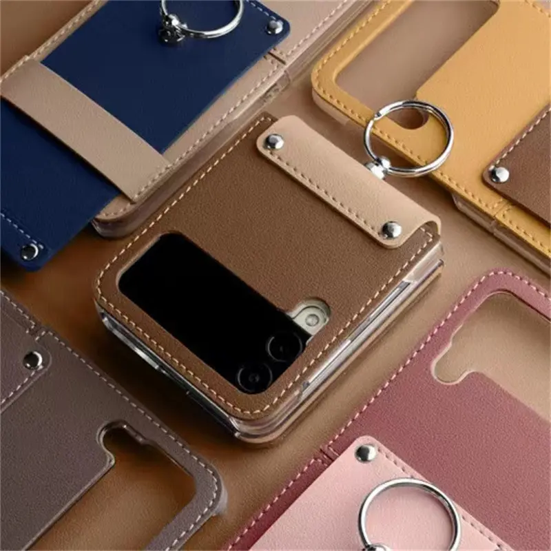 Suitable for Samsung for Galaxy ZFlip4 phone case f7210 protective case ring style ZFlip4 small folding 4 case