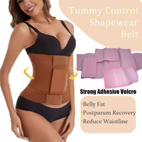 Faja reductora de compresión alta Hourglass con velcro para mujer, corsé moldeador de cuerpo, banda adelgazante y control de abdomen