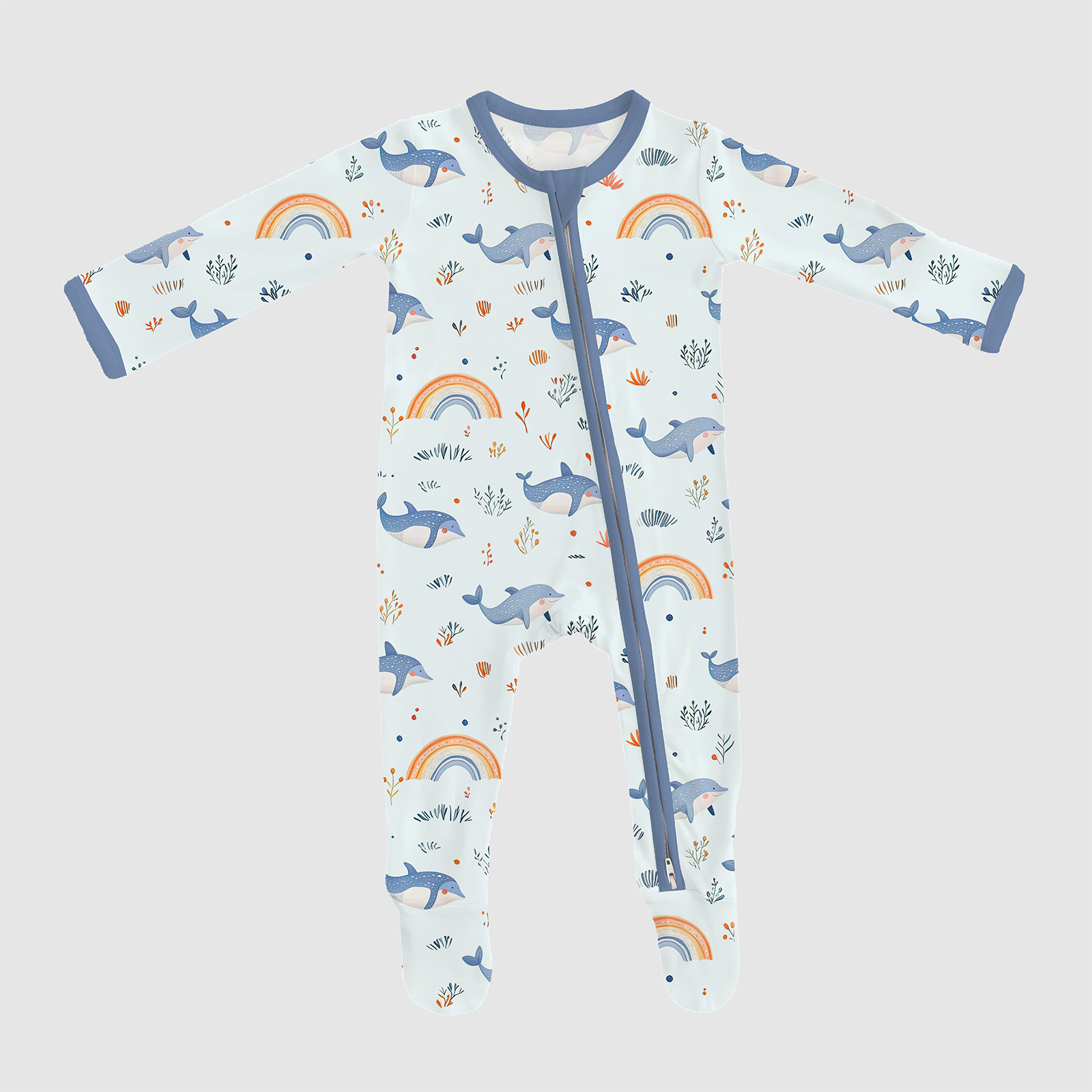 Luce arcobaleno dell'isola delle balene