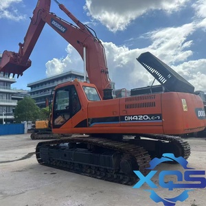 Excavatrice d'occasion Doosan DH420LC-7, d'origine Corée du Sud, grande taille, faible nombre d'heures de travail, godet de 1,44 m, 42 tonnes, 2019, moteur PLC, roulement - Product Image 3