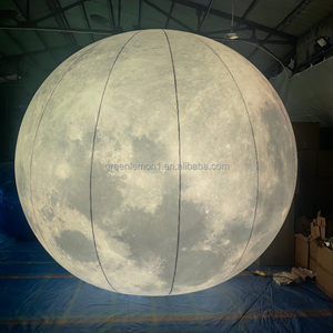 Luz LED grande de 5m de diámetro hecha del mejor material de Pvc para actividades de <span class=keywords><strong>China</strong></span> Fabricante inflable Globo De Luna inflable - Product Image 3