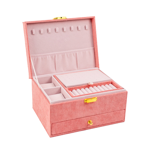 Caja organizadora <span class=keywords><strong>de</strong></span> <span class=keywords><strong>joyas</strong></span> grande <span class=keywords><strong>de</strong></span> 3 capas, caja <span class=keywords><strong>de</strong></span> almacenamiento <span class=keywords><strong>de</strong></span> exhibición <span class=keywords><strong>de</strong></span> <span class=keywords><strong>joyas</strong></span> con cerradura, caja <span class=keywords><strong>de</strong></span> joyería <span class=keywords><strong>de</strong></span> <span class=keywords><strong>pana</strong></span> - Product Image 1