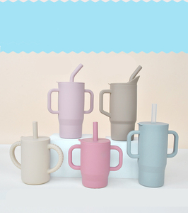 Adorabile tazza per bambini in silicone da 9 once, riutilizzabile, con manico, regalo perfetto per i bambini - Product Image 5