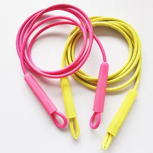 다채로운 내구성 조절 점프 로프 스포츠 점프 로프 PVC 매듭 쉬운 매듭 빠른 속도 건너 뛰는 로프