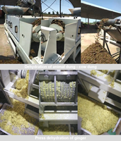 Industriële schroefpers ontwateringsmachine vaste-vloeistof scheider voor fruit- en groentesap maken en voedselafvalverwerking