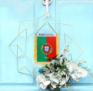Drapeau <span class=keywords><strong>portugais</strong></span> à franges à suspendre à la fenêtre, mini drapeau, bannière, décoration pour rétroviseur de voiture, drapeau <span class=keywords><strong>portugais</strong></span> à franges double face à suspendre - Product Image 2