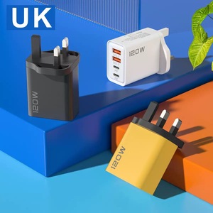 <span class=keywords><strong>Cargador</strong></span> USB Tipo C de 120W con 4 Puertos y Enchufe EU/US/UK, Carga Rápida para Celulares Samsung/Xiaomi/<span class=keywords><strong>Huawei</strong></span> - Product Image 4