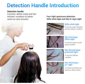 New Arrival Skin <span class=keywords><strong>Tester</strong></span> Scalp Care Borstel 5 Handgrepen Machine Met Handheld <span class=keywords><strong>Tester</strong></span> - Product Image 6