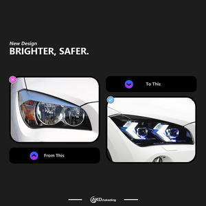 พิเศษสำหรับ BMW รุ่น11-15 E84ดัดแปลงไฟหน้ารถ X1สีเหลืองลูกธนูไฟหน้า DRL สัญญาณเลี้ยวที่ติดทนนานใหม่ - Product Image 2