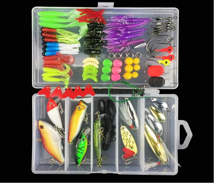 Lot De 30 Leurres De Pêche Assortis – Appâts à Manivelle, Hameçons, Poissons Nageurs – Taille 2.2 à 4.5 Pouces