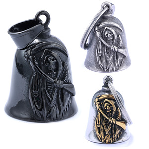 Campana de Motocicleta con Logotipo Personalizado, Campana de Seguridad de Acero Inoxidable 316, Colgantes de Campana para Motociclistas, Regalos para Motociclistas - Product Image 1