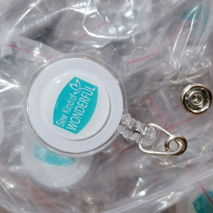 Pengait Kartu ID Z646 dengan Klip, Reel Nama Bulat, Perlengkapan Kantor Sekolah, Tali Retraktil, Tempat Kartu ID, Tali PVC - Product Image 6