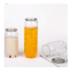 Bouteilles de soda transparentes en plastique LINKOR style classique 500 ml, personnalisables et durables, avec couvercles faciles à ouvrir pour bar et <span class=keywords><strong>bière</strong></span> – Vente chaude - Product Image 4