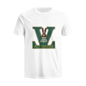 Chất Lượng Cao Thời Trang Phố Nặng Trọng Lượng Dệt Kim Phong Cách Cơ Bản Rửa Retro Tùy Chỉnh T-Shirt Ngắn Tay Áo Bông Động Vật In Đồ Họa - Product Image 6