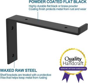 Soportes de acero sólido de metal I de madera oculta OEM y ODM estándar Soportes de estante invisibles ocultos flotantes ciegos montados en la pared - Product Image 3