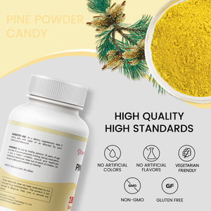 Compresse di Polvere di Polline di Pino 500mg, a Parete Cellulare Rottura, Alta Assorbenza, Integratore Disponibile per OEM - Product Image 3