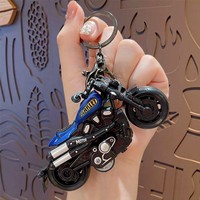 Porte-clés moto Harley créatif, pendentif de sac à dos ou de téléphone portable, breloque tendance, cadeau