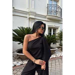 Pantalon de costume noir pour femme - Product Image 5