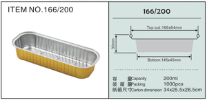 200ml màu hồng có thể tái chế hình chữ nhật bánh mì Khay nhôm lá mỏng Bánh Pan nhôm lá nướng container với nắp - Product Image 6