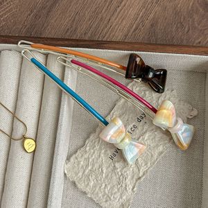 Nouvelles pinces à <span class=keywords><strong>cheveux</strong></span> haut de gamme pour femmes, avec nœud mignon et motif sucette, type <span class=keywords><strong>boucle</strong></span> grenouille pour l'arrière de la tête - Product Image 2
