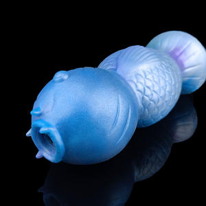 Nouveau <span class=keywords><strong>poisson</strong></span> forme Anal jouets sexuels godemichet Anal fantaisie Silicone ovipositeur <span class=keywords><strong>gode</strong></span> avec oeufs ovipositeur jouet pour adulte jeu de sexe - Product Image 2