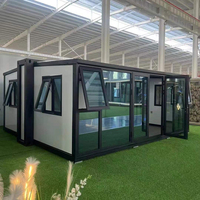 Offre Spéciale 20ft/40ft Conteneur extensible Maisons en acier Bureau mobile pliable préfabriqué avec chambre Tiny Home